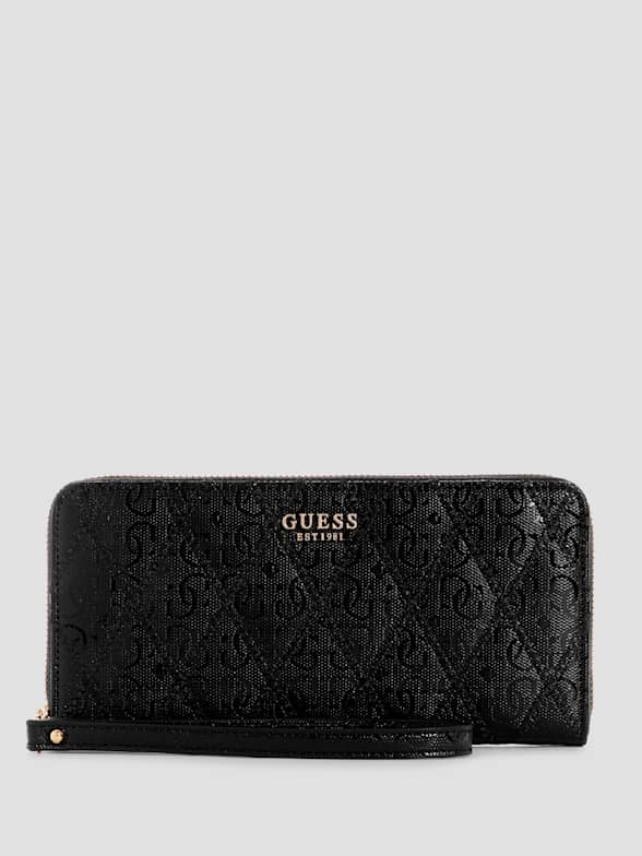 Guess double cheap zip wallet