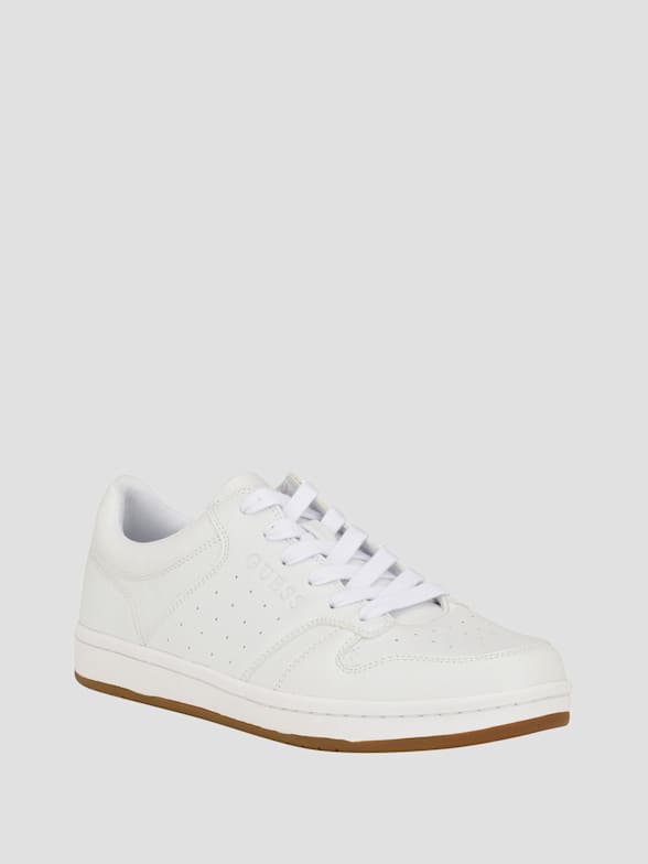 Guess white sale leather shoes