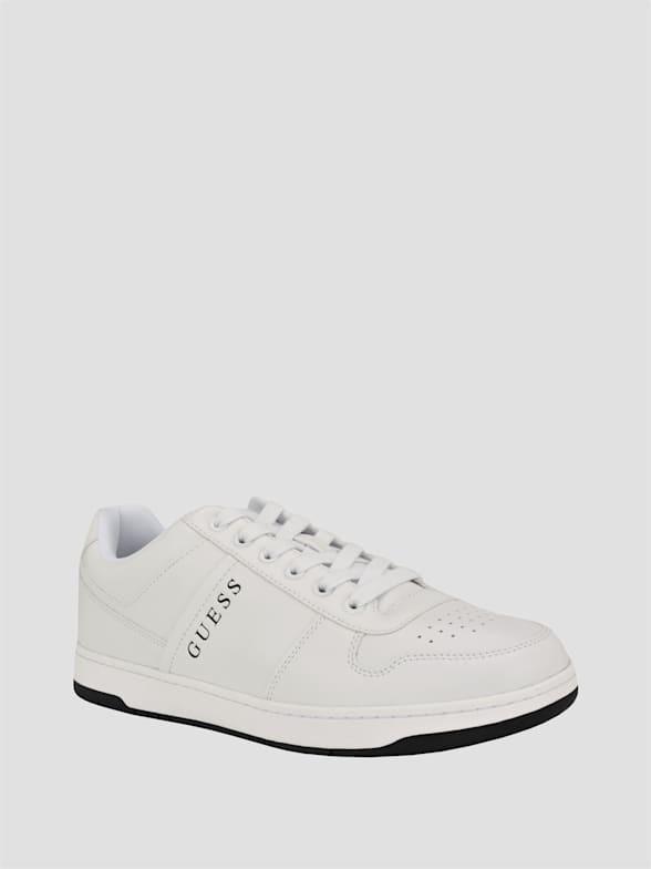 Guess white shoes men clearance