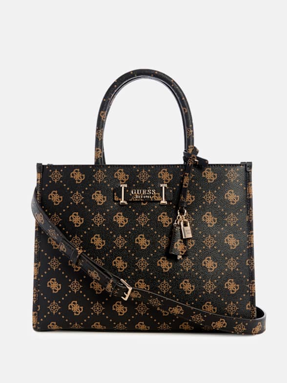ショルダーバッグ・ポシェット Guess AVIS Saffiano triangle logo baguette bag HO1A3A07 Guess AVIS Saffiano Triangle Logo Satchel Bag HO1A3A08