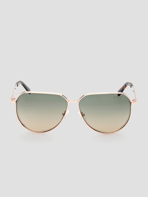 Guess white aviator sunglasses new arrivals