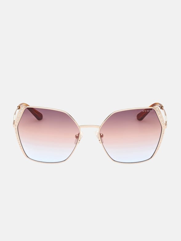 Guess pink mirror sunglasses sale