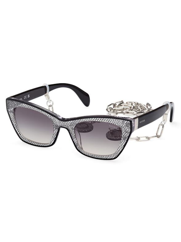 Guess sunglasses white frame deals