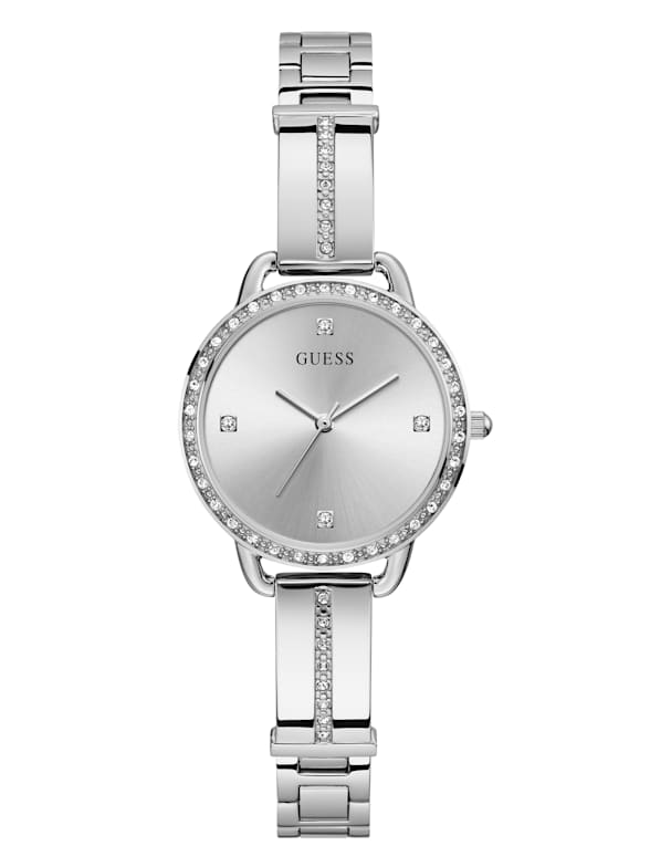 Guess watches for women silver discount