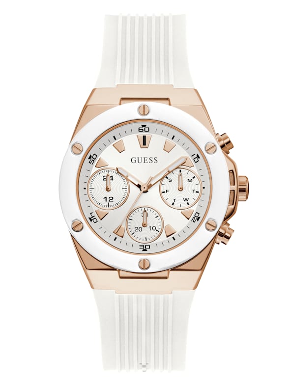 Rose gold guess watch store