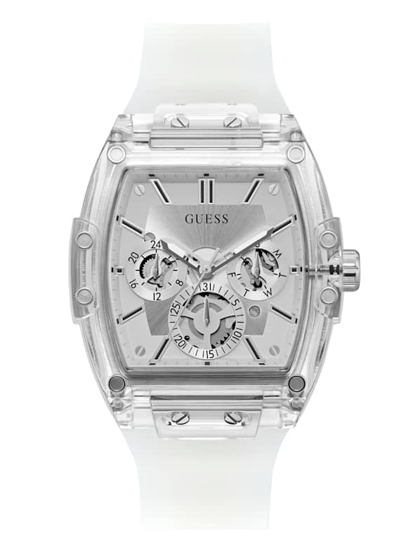Guess watches for men silver outlet