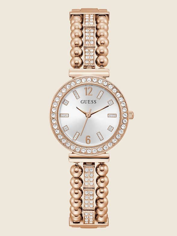 Rose gold guess watch cheap