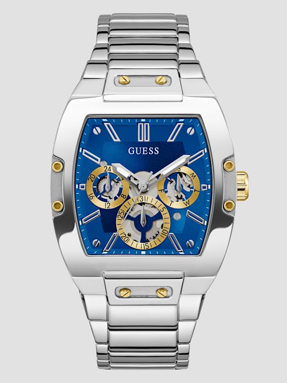 Men s Silver Tone Watches GUESS