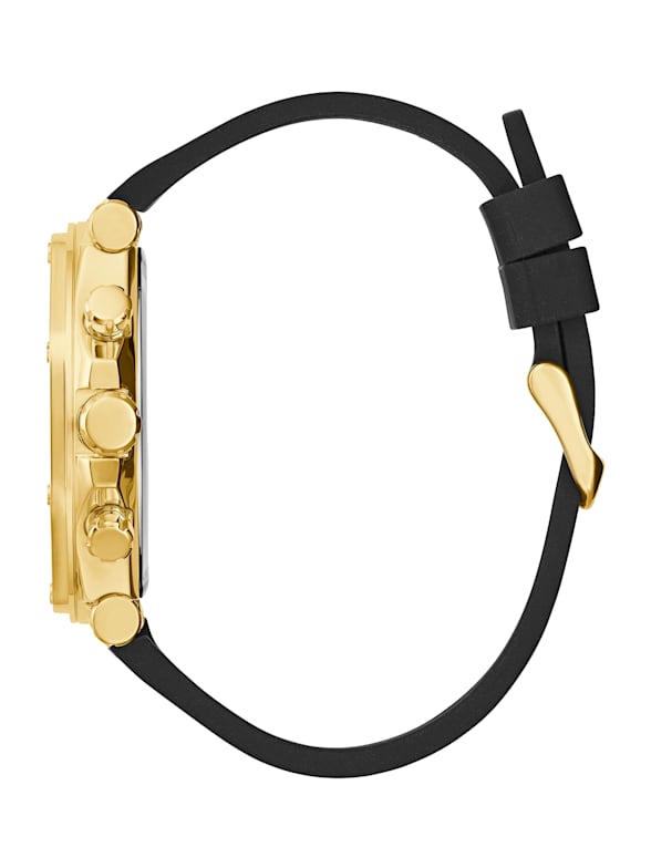 Guess watch black leather strap hotsell
