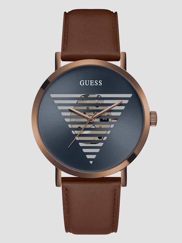 Guess watch leather band outlet