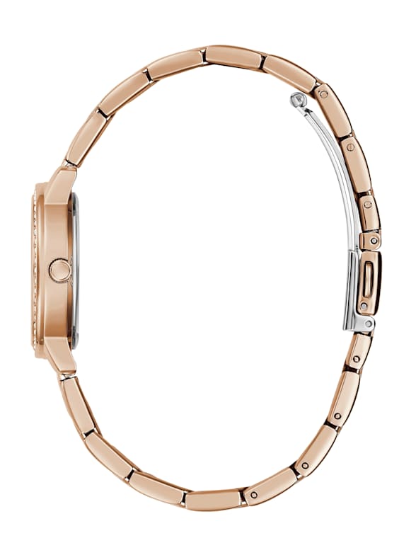 GUESS Monogram Rose-Goldtone Bracelet Watch GW0549L3