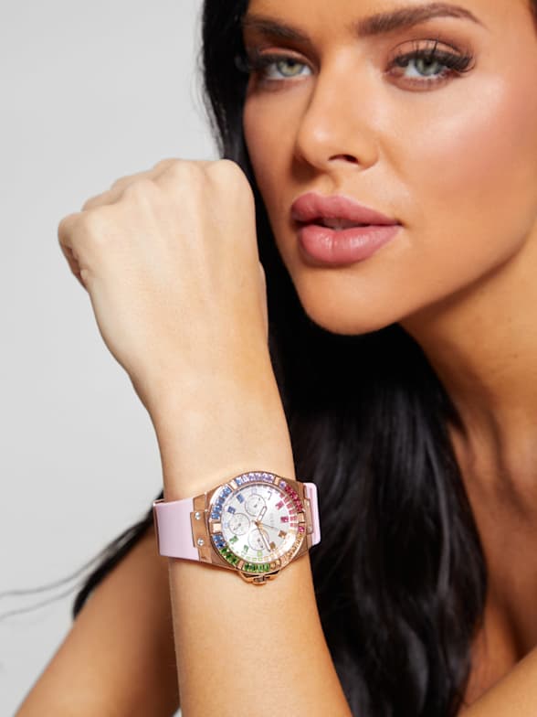 JINCAI Montre Fille Femme Montre,Or Rose Cadran Fleur Femme Pas Cher  Montre,Montre Femme Pas Cher Montre Femme Guess Montre Connectee Femme  Montre