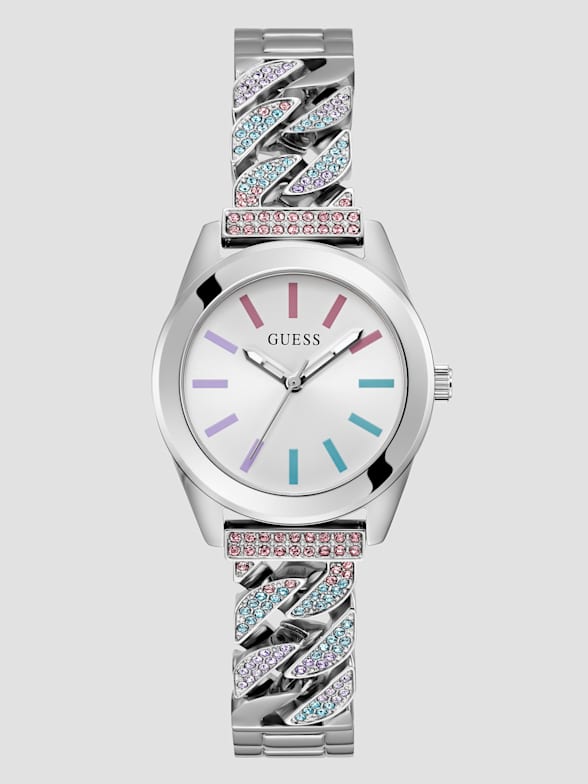 Guess women's silver watches outlet