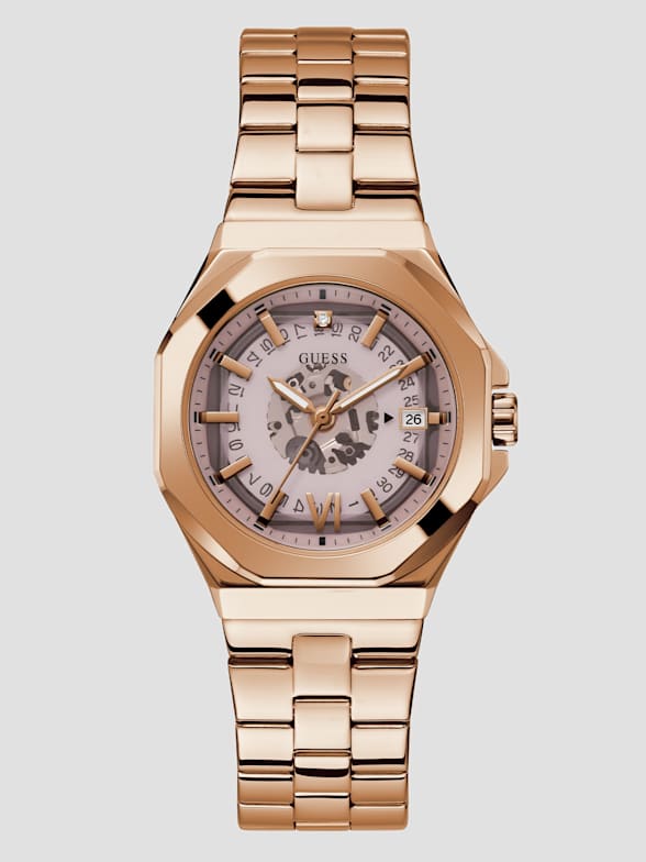 Guess watch rose gold price discount