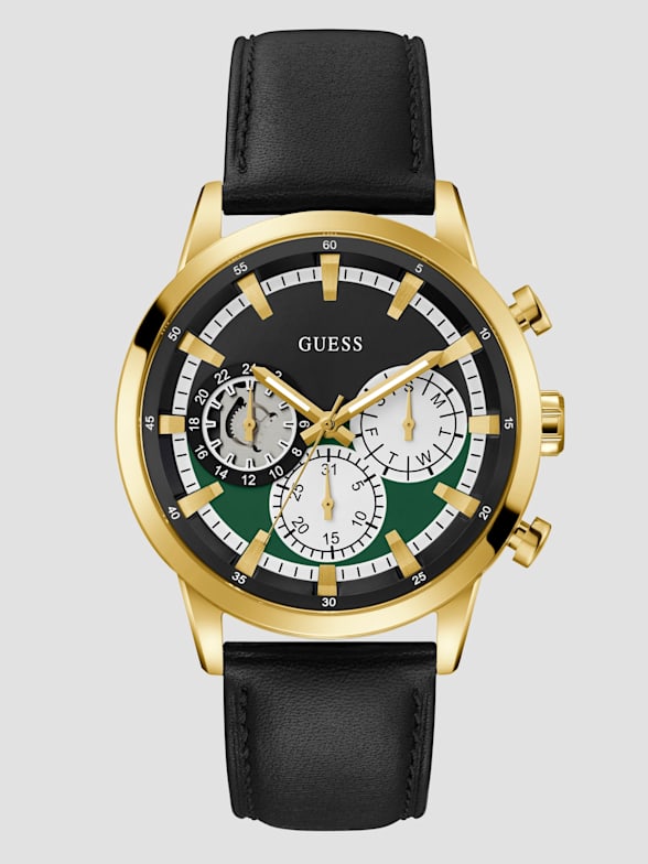 Guess watches with leather strap top