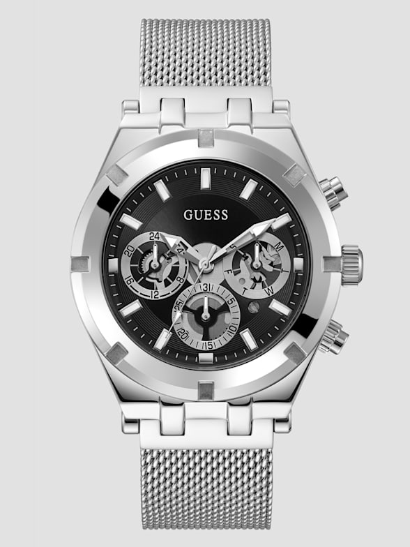 Men's Silver-Tone Watches | GUESS