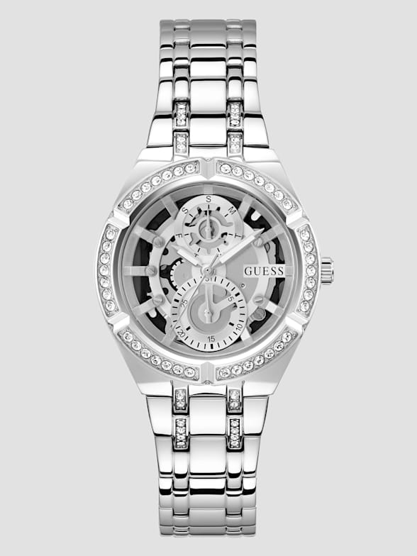 Guess ladies new arrivals silver watch