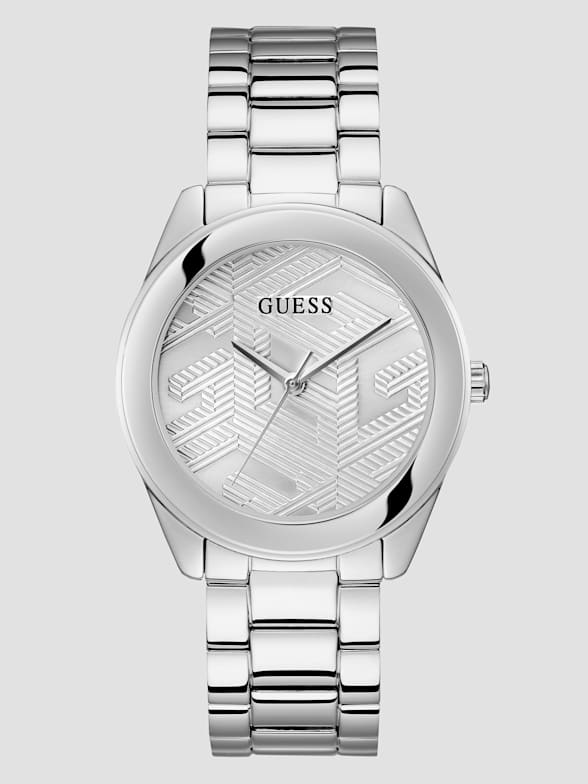 Women s Silver Tone Watches GUESS
