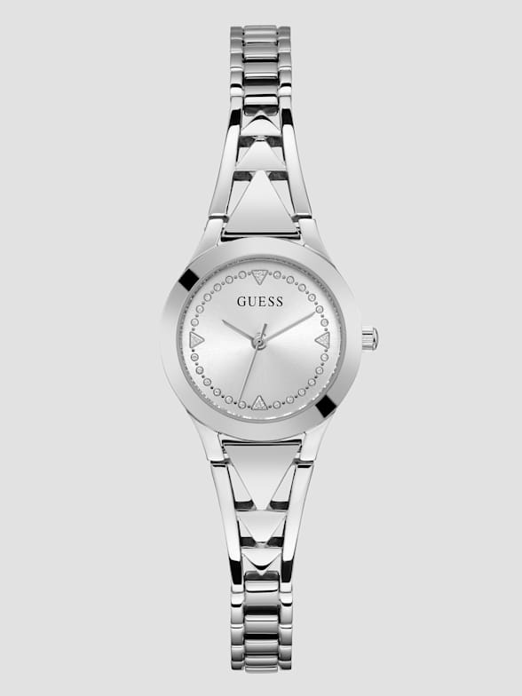 Guess silver watch womens cheap