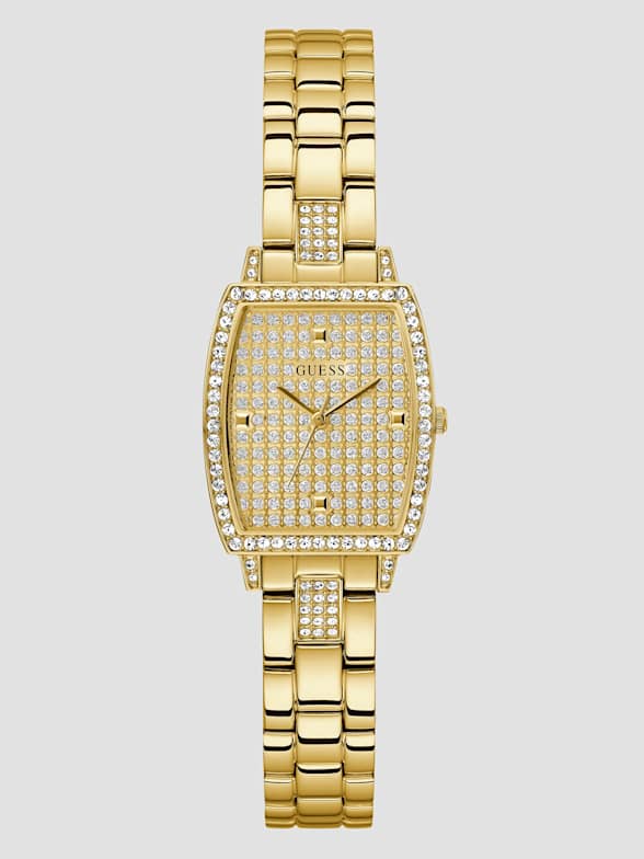 Womens chunky gold watch sales