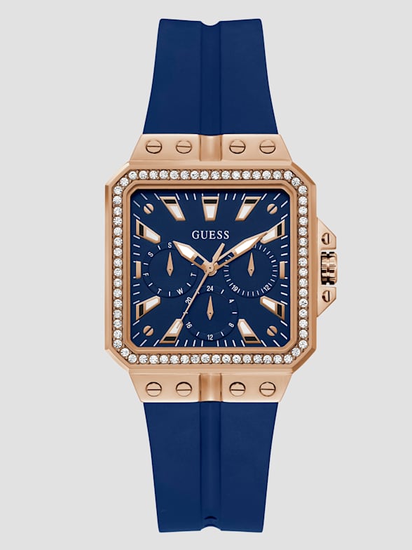 Reloj Oro Rosa Ripley RELOJ GUESS PARA MUJER CRYSTAL CLEAR ACERO