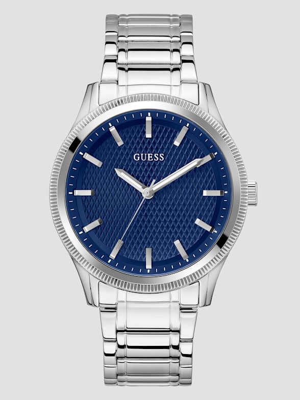 Men's Silver-Tone Watches | GUESS