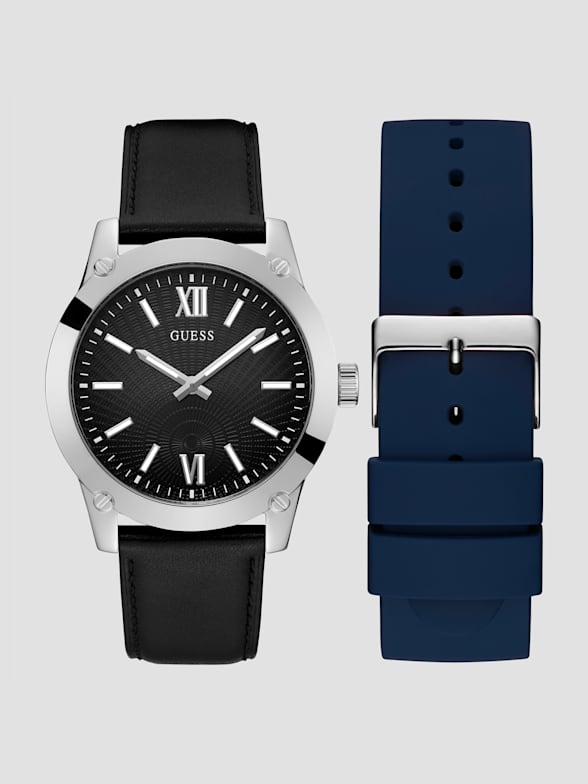 Men s Silver Tone Watches GUESS