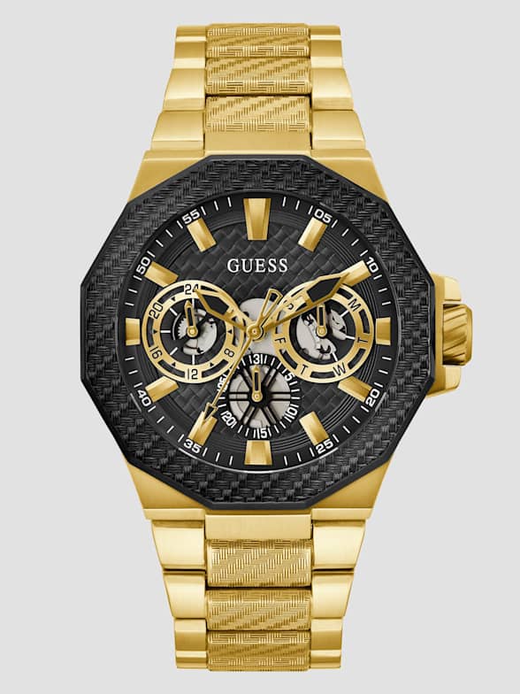 Guess men's gold watches outlet