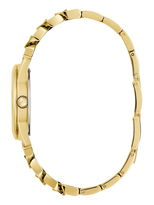 Guess gold bracelet watch hot sale