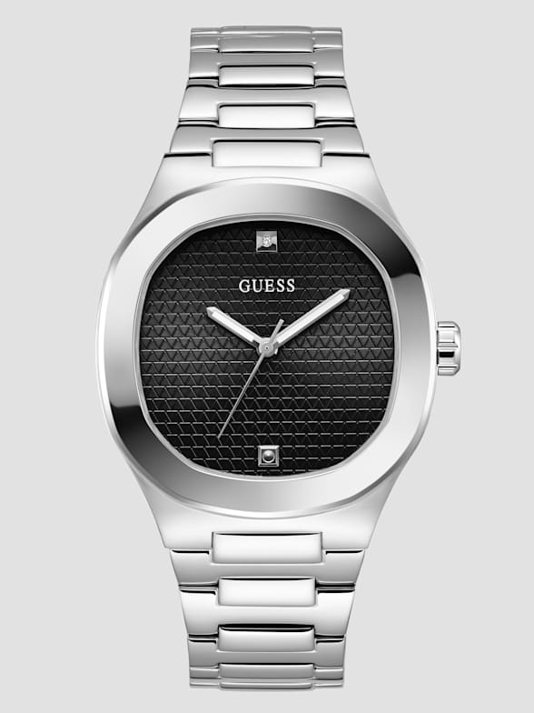 Guess Men Black leather Wallet, Men's Fashion, Watches