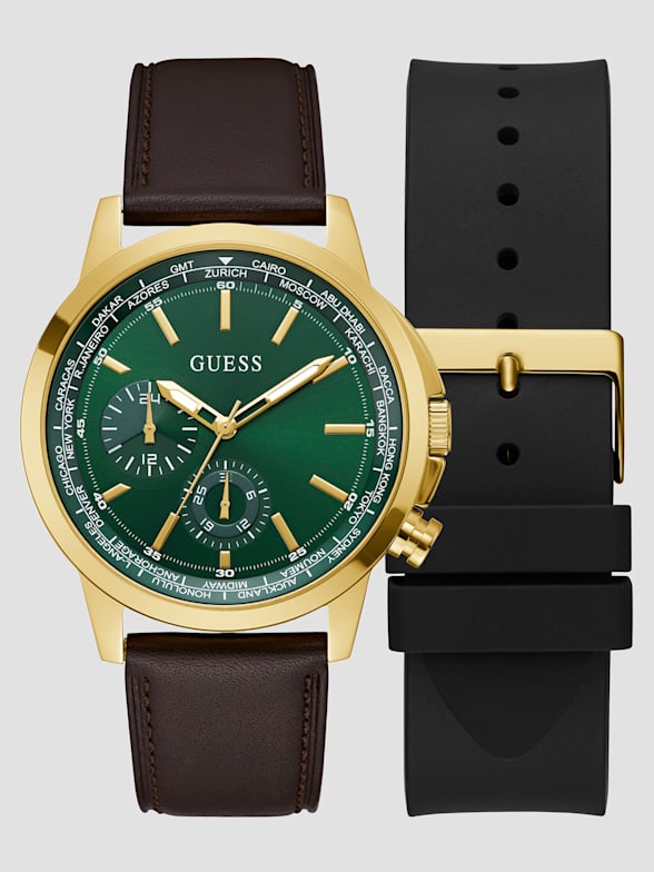 Guess watch leather belt outlet