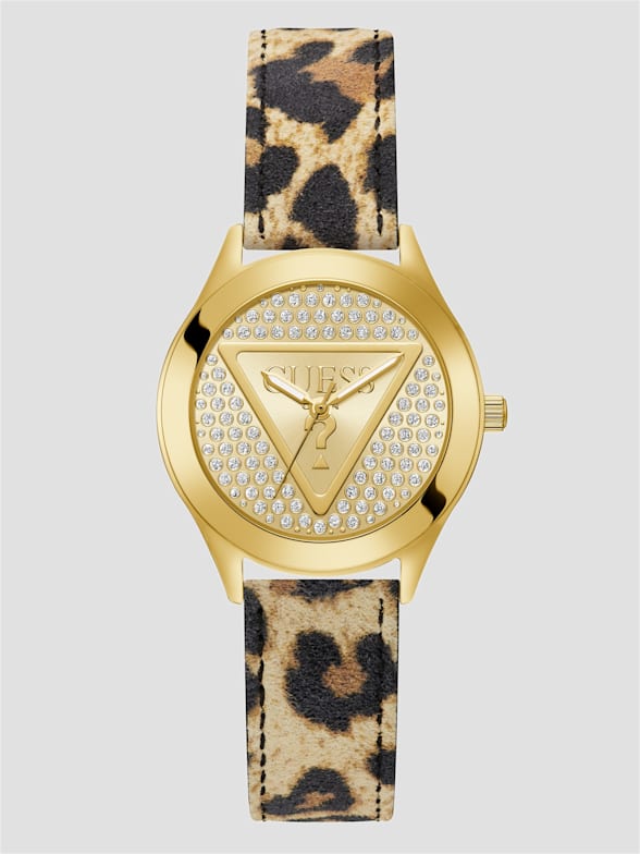Guess watches ladies leather strap shop