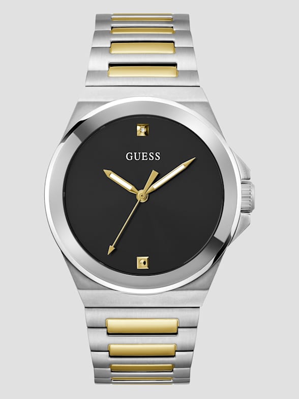 Guess silver and gold watch sales