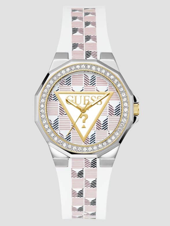 Guess logo watch outlet