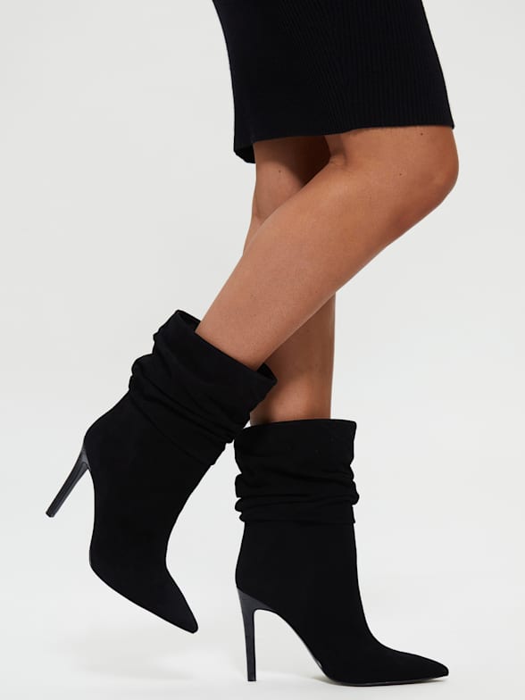 Guess boots with heels clearance