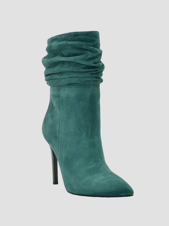 guess women's haler lace up combat booties