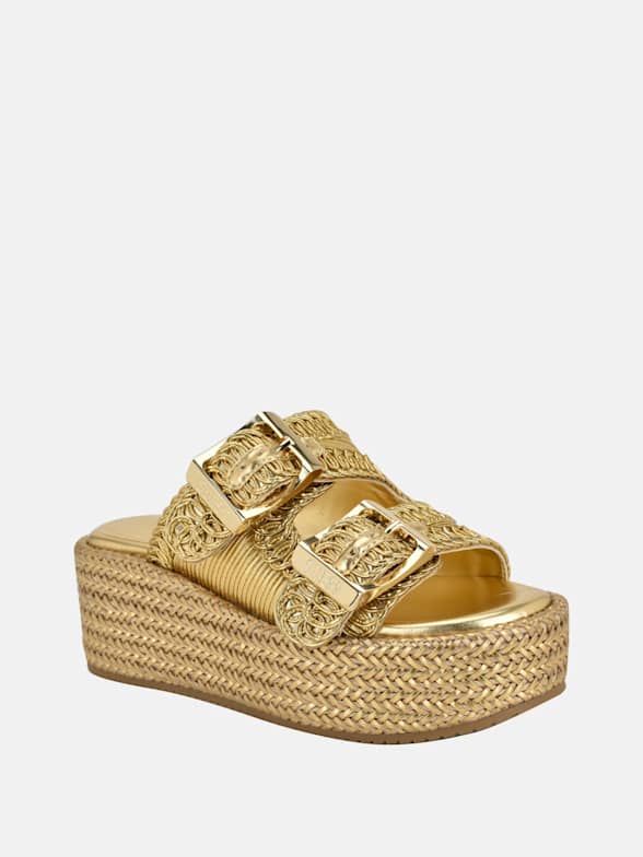 追跡有★GUESS Blairin ロゴ 隠し ヒール ウェッジ スニーカー 追跡有☆GUESS Blairin ロゴ 隠し ヒール ウェッジ スニーカー