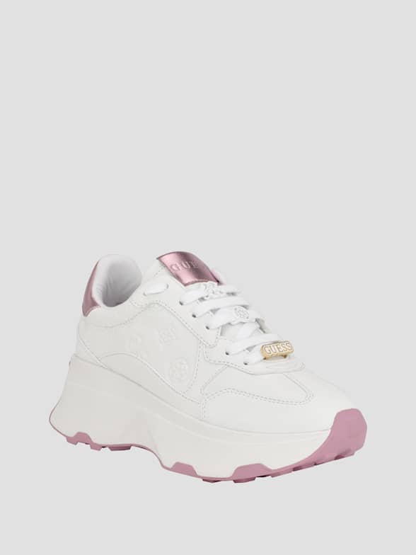Guess white shoes new arrivals