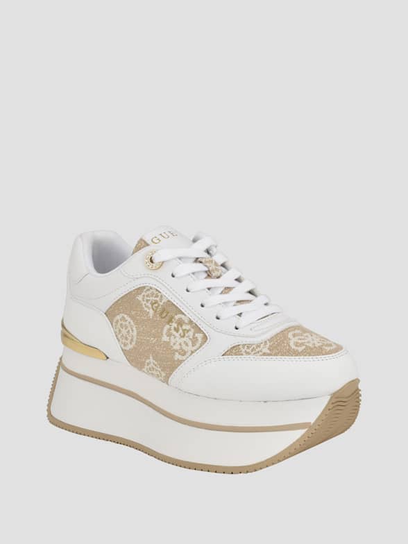 Guess Luchia Jogger Sneaker In White