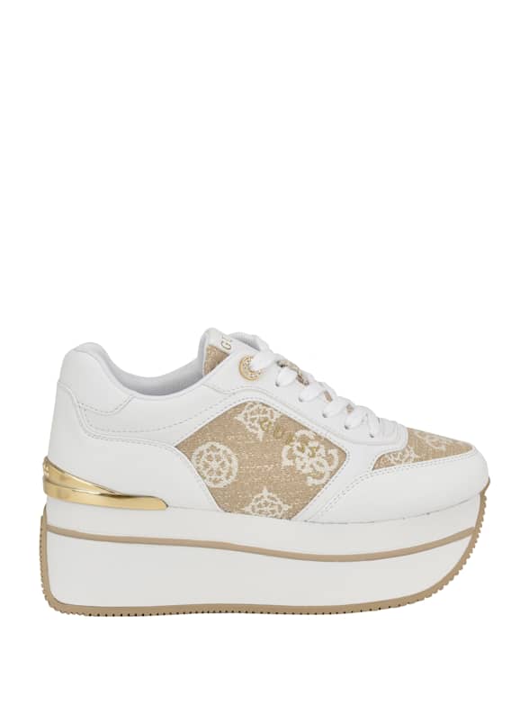 Guess women's sale wedge sneakers