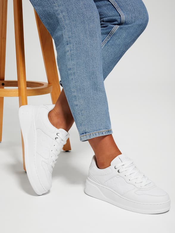Guess sneakers white sale