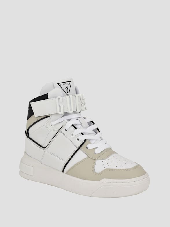 Guess white high tops new arrivals