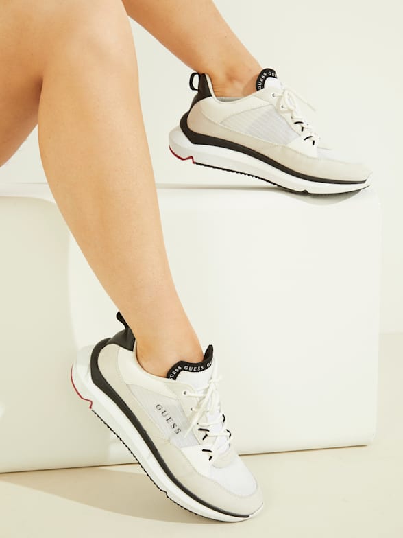 Guess white tennis shoes
