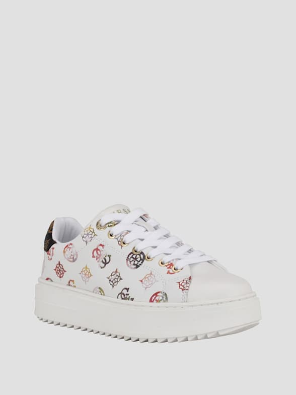 White sale sneakers guess