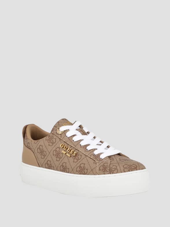 Sneakers Guess Femme  Basket Moxea Logo 4G Argent « Nuked