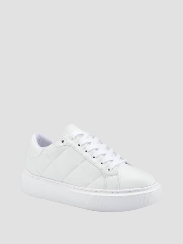 Guess white sneakers women clearance
