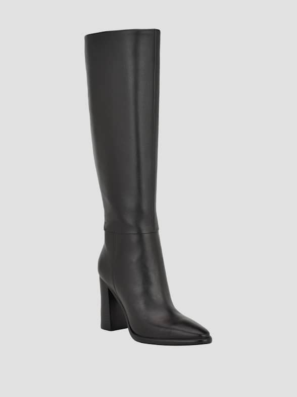 Guess black riding boots top