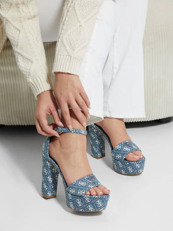 Guess holie detail dress platform pumps hot sale