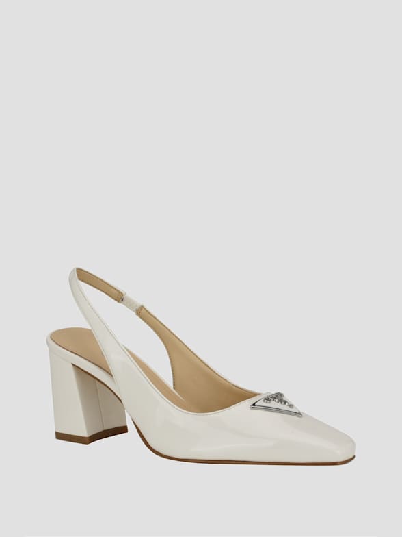 Guess white pumps deals
