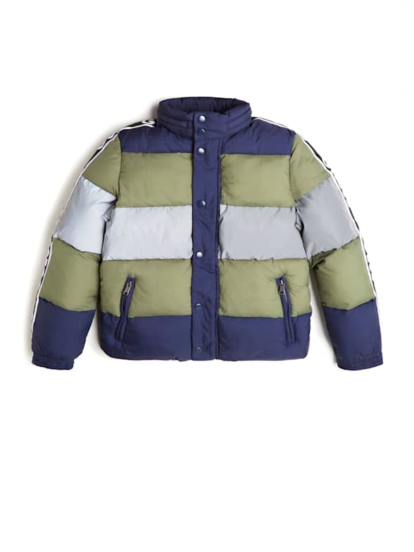 GUESS Boys Big Long Sleeve Jacket with Hood Warm Herringbone 8 Guess Children's Apparel Child Code L74N00W9960 
